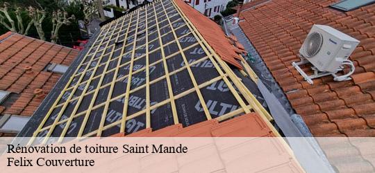 Rénovation de toiture  saint-mande-94160 Felix Couverture