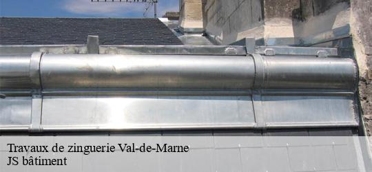 Travaux de zinguerie 94 Val-de-Marne JS bâtiment