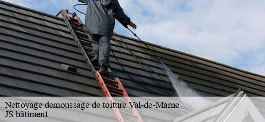 Nettoyage demoussage de toiture 94 Val-de-Marne  JS bâtiment
