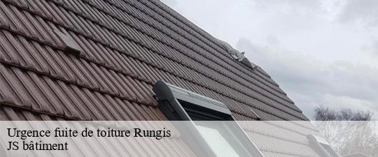 Urgence fuite de toiture  rungis-94150 JS bâtiment