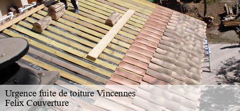 Urgence fuite de toiture  vincennes-94300 Felix Couverture