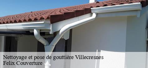Nettoyage et pose de gouttière  villecresnes-94440 Felix Couverture
