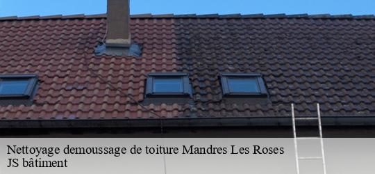 Nettoyage demoussage de toiture mandres-les-roses-94520 JS bâtiment