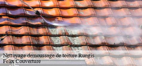 Nettoyage demoussage de toiture  rungis-94150 Felix Couverture