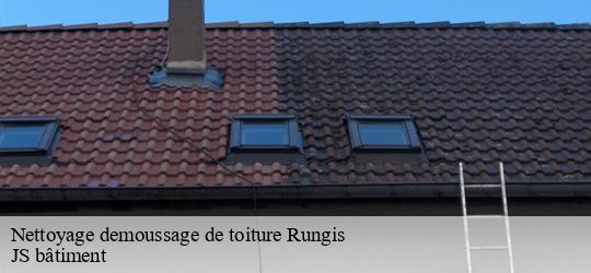 Nettoyage demoussage de toiture  rungis-94150 JS bâtiment