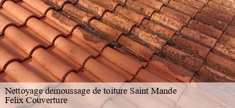 Nettoyage demoussage de toiture  saint-mande-94160 Felix Couverture