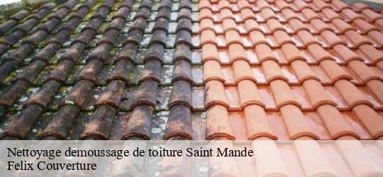 Nettoyage demoussage de toiture  saint-mande-94160 Felix Couverture