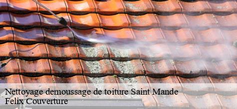 Nettoyage demoussage de toiture  saint-mande-94160 Felix Couverture